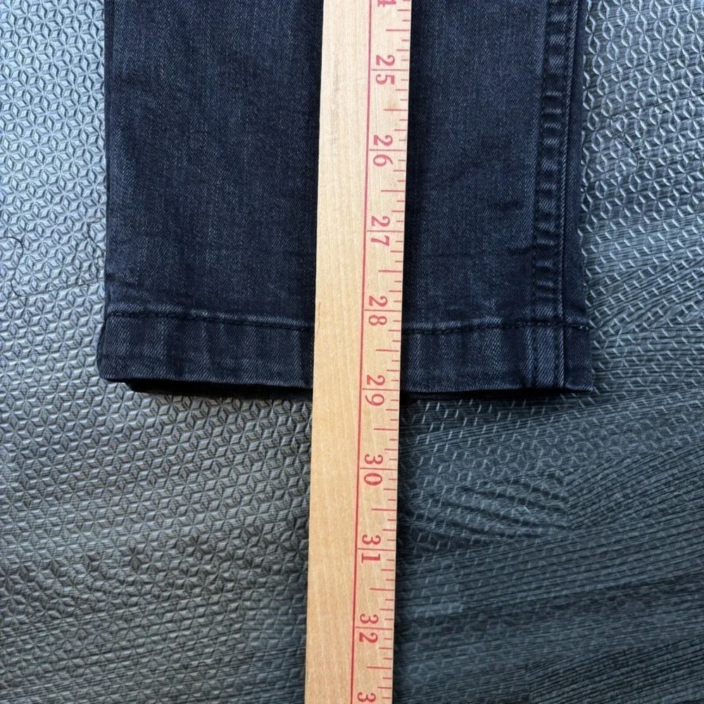Mugsy Jeans Mens 30x30 (fits 30x29) Black Squid Inks Stretch Slim Straight Denim